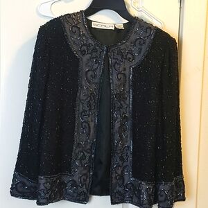 SCALA 100% silk evening jacket